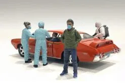 Hazmat Crew - Figure V, Blue - American Diorama 76371 - 1/24 Scale Figurine - Diorama Accessory