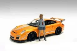 Car Meet 1 Figure V, Gray - American Diorama 76381 - 1/24 Scale Figurine - Diorama Accessory