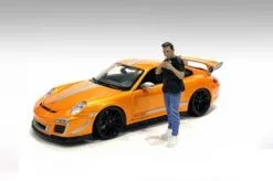 Car Meet 1 Figure VI, Black And Blue - American Diorama 76382 - 1/24 Figurine - Diorama Accessory