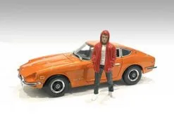 Car Meet 2 Figure IV, Red And Black - American Diorama 76392 - 1/24 Figurine - Diorama Accessory