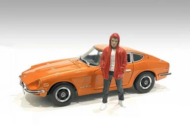 Car Meet 2 Figure IV, Red And Black - American Diorama 76392 - 1/24 Figurine - Diorama Accessory