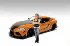 Car Meet 3 Figure 2, Black - American Diorama 76427 - 1/24 Scale Figurine - Diorama Accessory