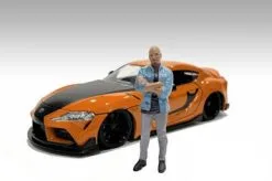 Car Meet 3 Figure 6, Blue - American Diorama 76431 - 1/24 Scale Figurine - Diorama Accessory