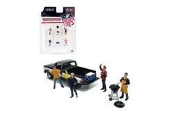 Tailgate Party Figure Set, Multi- American Diorama 76470MJ - 1/64 Scale Figurine - Diorama Accessory