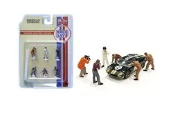 Race Day I Figure Set, Multi- American Diorama 76475MJ - 1/64 Scale Figurine - Diorama Accessory