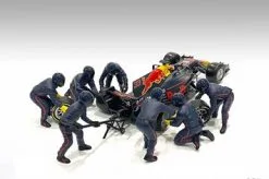 Formula One F1 Pit Crew Team Set II - American Diorama 76555 - 1/18 Figurine - Diorama Accessory