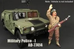 WWII Military Police Figure #1 - American Diorama 77414 - 1/18 Scale Diecast Model Toy Car