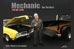 Mechanic Jim The Boss, American Diorama 77447 - 1/18 Scale Accessory For Diecast Cars
