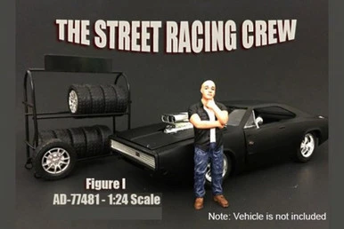Street Racing Crew Figure #1 - American Diorama 77481 - 1/24 Scale Diecast Model Toy Car
