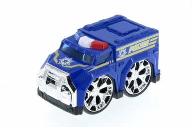 Super Engine Rescue Racer Police Car, Blue 78403D - Motor Max Showcasts 78401/3D - Diecast Car