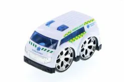 Super Engine Rescue Racer Ambulance, White 78402D - Motormax Showcasts 78401/3D - Diecast Model Toy Car