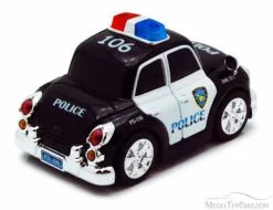 Chubby Champs Police Car, Black - 88001A - Collectible Model Toy Car