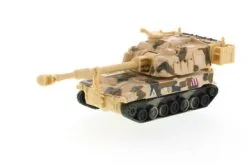 Showcasts Super Tank Team M109 Paladin, Desert Tan Camouflage - 8882/3D - 6.5 Inch Scale Diecast Model
