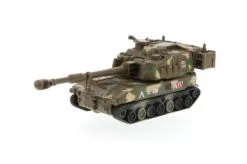 Showcasts Super Tank Team M109 Paladin, Forest Green Camouflage - 8882/3D - 6.5 Inch Scale Diecast Model