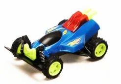 Showcasts Friction Powered Spark Fighter W/ Light, Blue - 8902D - Model Toy Car