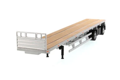 53' Flat Bed Trailer, Silver - Diecast Masters 91023 - 1/50 Scale Diecast Replica