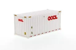 20' Dry Goods Sea Shipping Container "OOCL", White - Diecast Masters 91025B - 1/50 Scale Plastic Model Replica