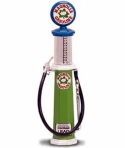 Lucky Road Signature Cylinder Gas Pump Magnolia, Green - Yatming 98742 - 1/18 Scale Diecast Model