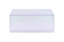 Acrylic Display Case (w/3 Background Designs), White Base - ModelToyCars 9906W - 1/24 Accessory