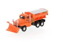 Snow Plow Truck, Orange - Showcasts 9915D - 5.75 Inch Scale Diecast Model Replica (Brand New, But NOT IN BOX)
