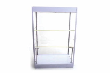 ModelToyCars Large LED Lighted Display Case With 2 Adjustable Shelves- 9927MW - Display Case For Diecast Cars