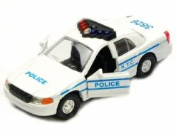NYC Police Car Series, White - Showcasts 9985/2D - 5 Inch Scale Diecast Model Replica