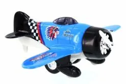 Classic Wing Airplane, Blue - Showcasts 998D - Diecast Model Toy Airplane