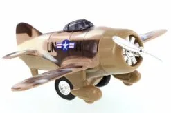 Classic Wing Airplane, Brown Camoflague - Showcasts 998D - Diecast Model Toy Airplane