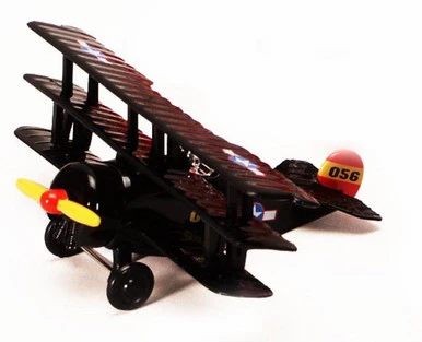 Classic Air Bi-plane, Red - Showcasts 9996/7 - 4.5 Inch Scale Diecast Model Toy Airplane