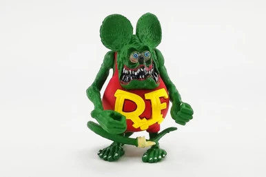 Rat Fink Figurine, Green - Acme A1800117 - 1/18 Scale Plastic Figurine