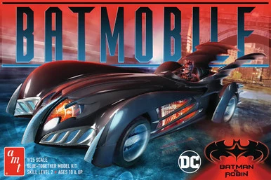 Batman & Robin Batmobile, Black - AMT AMT1295/12 - 1/25 Scale Plastic Model Car