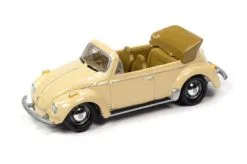 ModelToyCars 1959 Volkswagen Super Beetle Cnvrtbl Top Down, Ivory JLSP107/24B - 1/64 Scale Diecast Model Toy Car