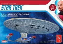 AMT Star Trek U.S.S Enterprise-D (Snap), 1/2500 Scale Plastic Model Car Kit - AMT1126M