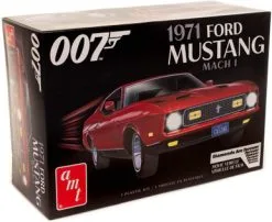 AMT James Bond 007 1971 Ford Mustang Mach I, 1/25 Scale Plastic Model Car Kit - AMT1187M