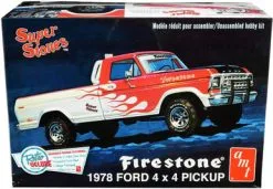 AMT 1978 Ford Pickup "Firestone Super Stones”, 1/25 Scale Plastic Model Car Kit - AMT858M