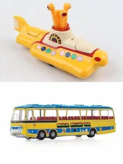 Corgi Beatles Diecast Yellow Submarine & Magical Mystery Tour Package - Two Diecast Model Replicas