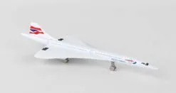 British Airways Concorde Single Plane, White - Daron DAR98845 - Diecast Model Airplane Replica