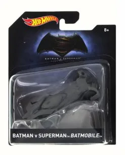 Mattel Hot Wheels Batman V Superman Batmobile, Matte Gray - Mattel DKL20A - 1/50 Scale Diecast Model Vehicle