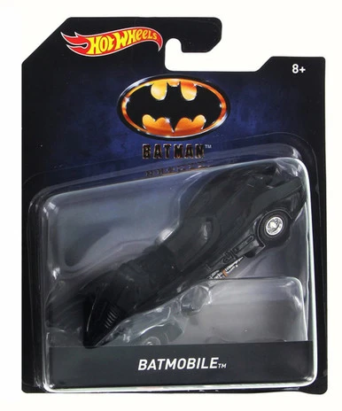 Mattel Hot Wheels Batman Batmobile, Black - Mattel DKL20A - 1/50 Scale Diecast Model Vehicle