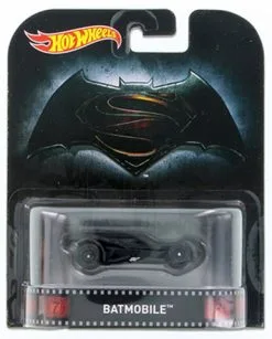 Mattel Hot Wheels Batman Vs Superman Batmobile, Black - Mattel DMC55/959A-5 - 1/64 Scale Diecast Model Toy Car