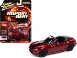 ModelToyCars 1999 Mazda MX5 Miata, Burgundy - Johnny Lightning JLSP111-24B - 1/64 Scale Diecast Model Toy Car