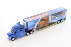 Kenworth T700 Container With Decal, Blue - Kinsmart KT1302D - 1/68 Scale Diecast Model Toy Car
