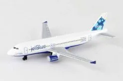 Showcasts Jetblue Single Plane, White - Daron RT1224 - Diecast Model Airplane Replica