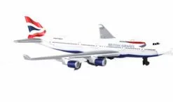 Showcasts British Airways Single Plane, White - Daron RT6004 - Diecast Model Airplane Replica