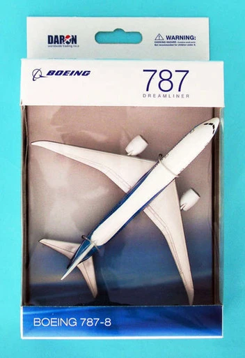 Showcasts Boeing 787 Single Plane, White - Daron RT7474 - Diecast Model Airplane Replica