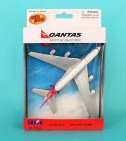 Showcasts Qantas A380 Single Plane, White - Daron RT8538 - Diecast Model Airplane Replica