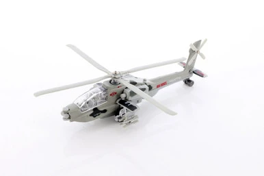 Combat Copter With Lights & Sounds, Gray - ModelToyCars SL362/1DB - Diecast Toy Helicopter