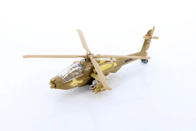 Combat Copter With Lights & Sounds, Beige/Tan - ModelToyCars SL362/1DB - Diecast Toy Helicopter